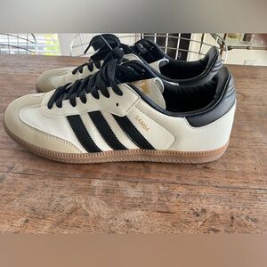 Adidas Samba Black and Cream Sneakers